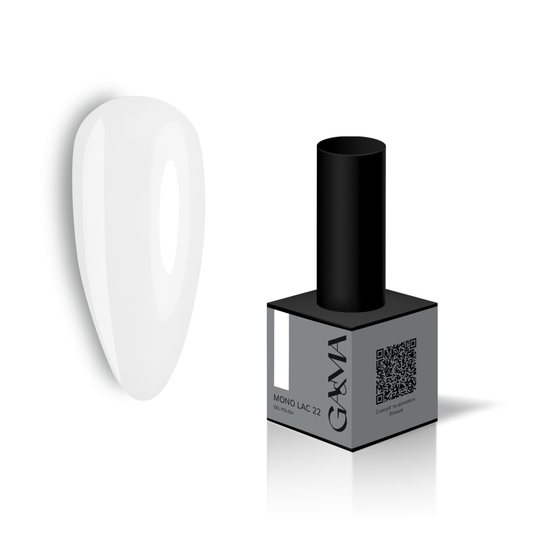 Гель-лак однофазний GaMa Mono Lac №022, білий, 6 мл