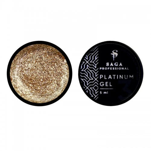 Design gel Saga Platinum Paint No. 02 golden, 5 ml
