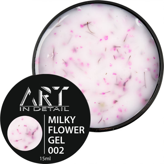 Nail gel ART Builder Gel Milky Flower No. 02, 15 ml