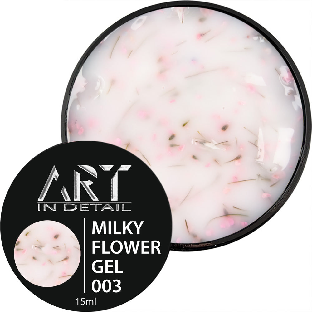 Nail gel ART Builder Gel Milky Flower No. 03, 15 ml