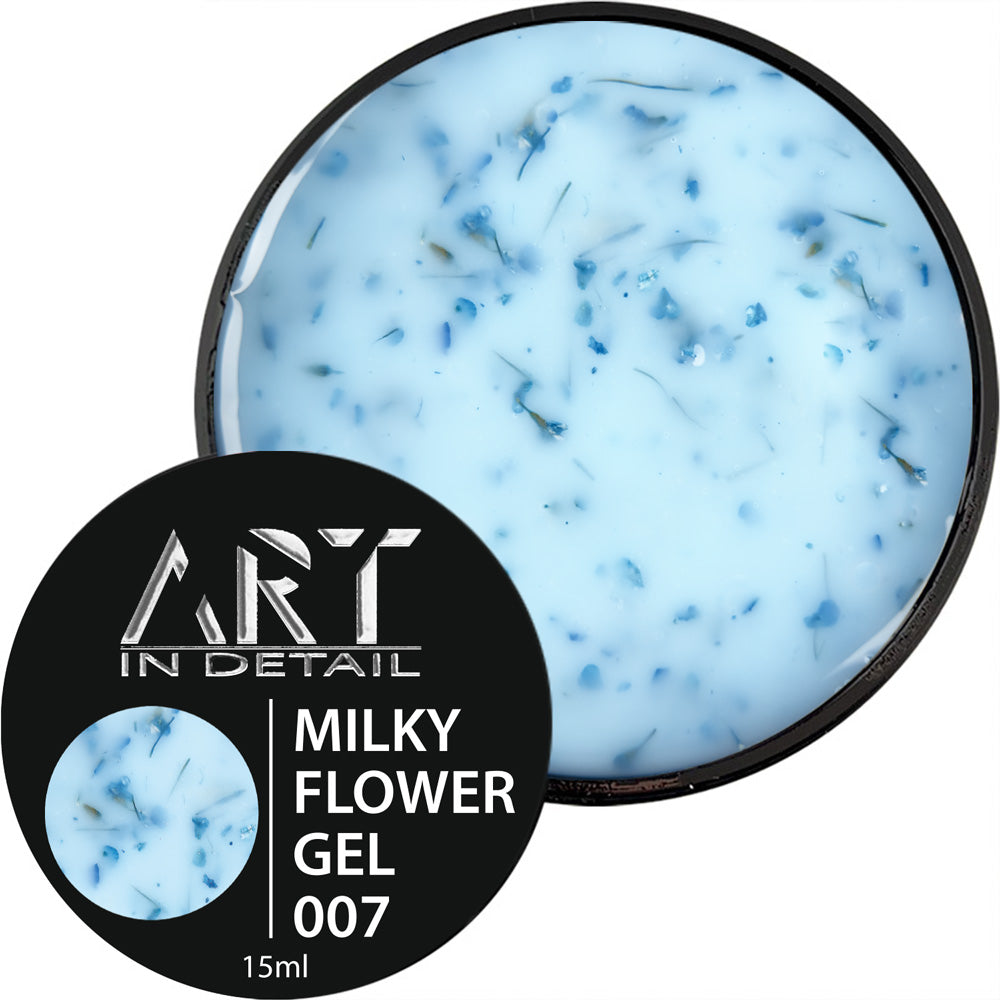 Nail gel ART Builder Gel Milky Flower No. 07, 15 ml