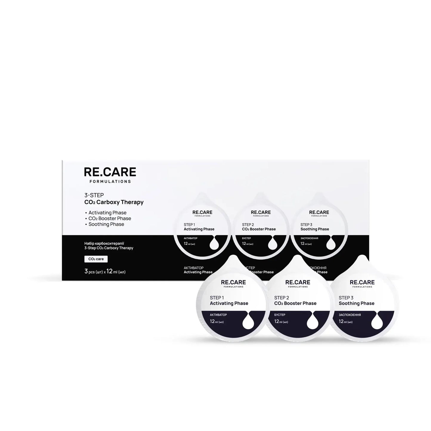Набір карбокситерапії 3-Step CO2 Carboxy Therapy RECARE