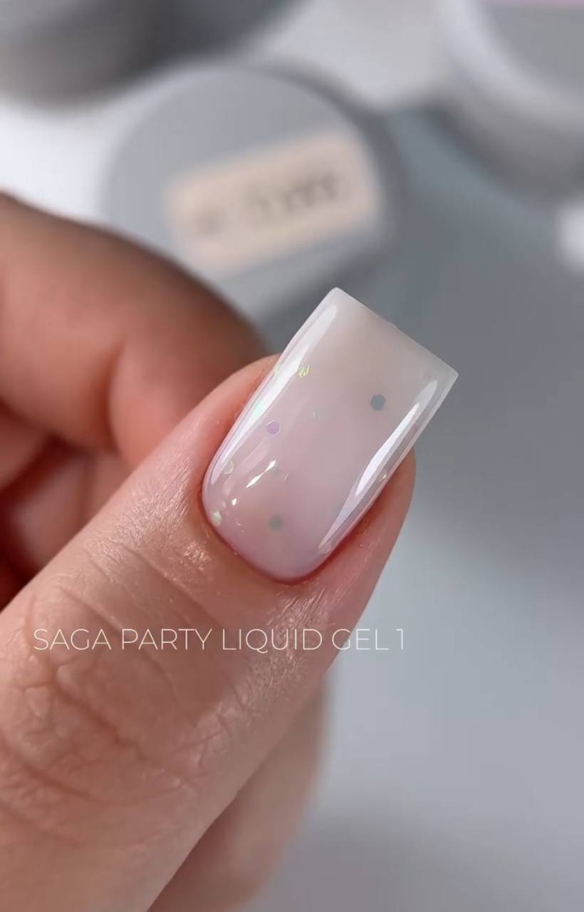 SAGA professional Liquid Party gel, 15мл, 01