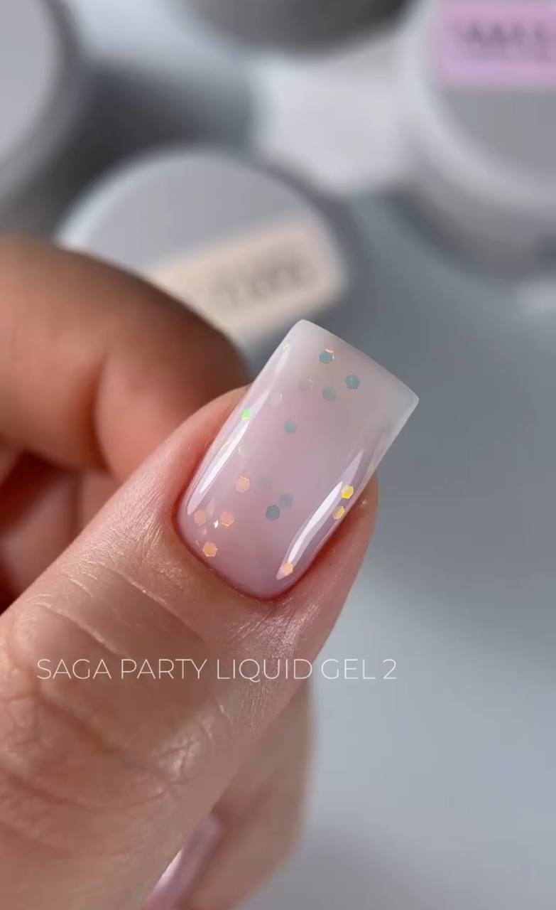 SAGA professional Liquid Party gel, 15мл, 02