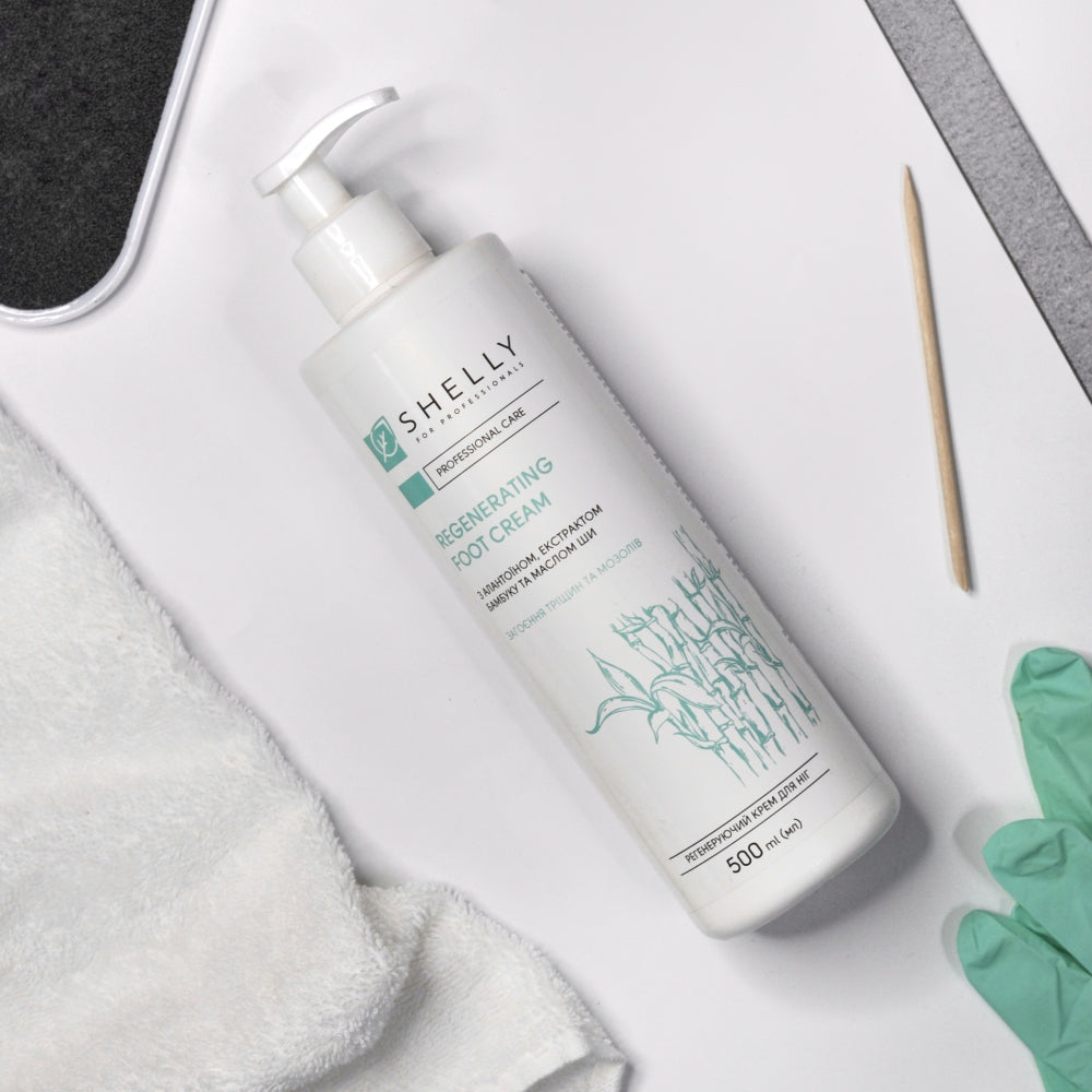 SHELLY REGENERATING FOOT CREAM WITH ALLANTOIN, BAMBOO EXTRACT AND SHEA BUTTER