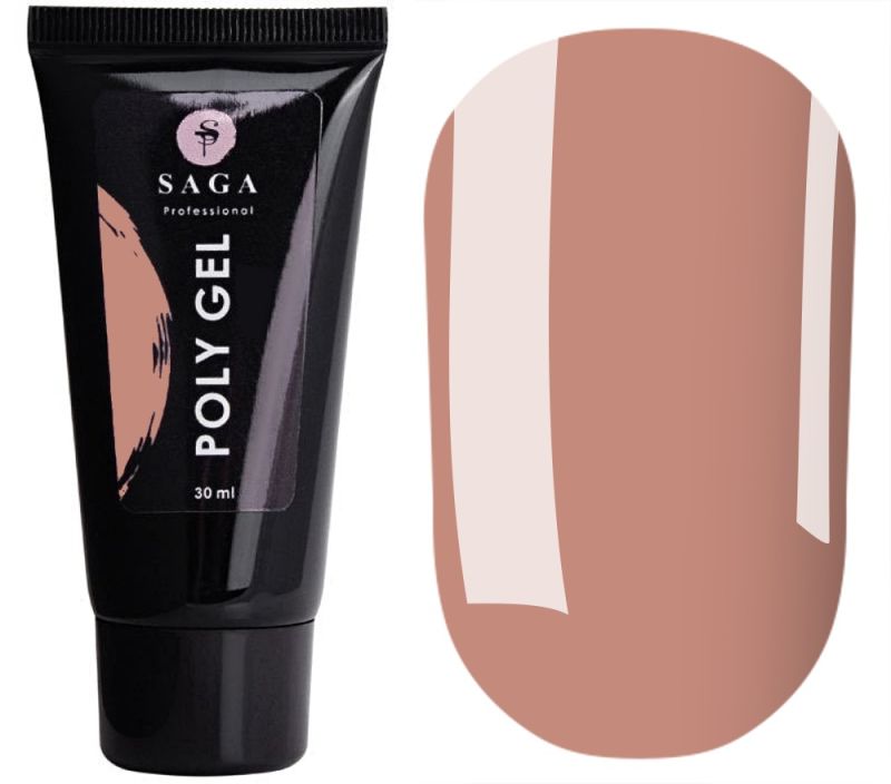 SAGA professional POLY GEL Nude (бежевий) в банці, 30 мл