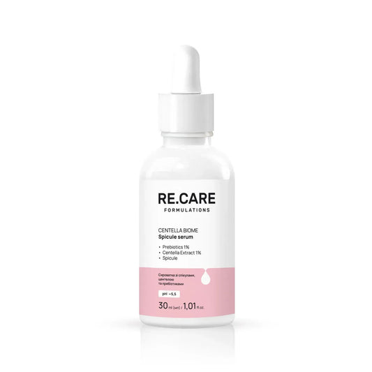Сироватка зі спікулами, центелою та пребіотиками Centella Biome Spicule Serum RE.CARE