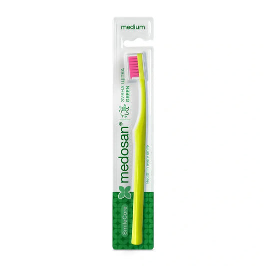 Зубная щетка SmileCare Medium Green Medosan