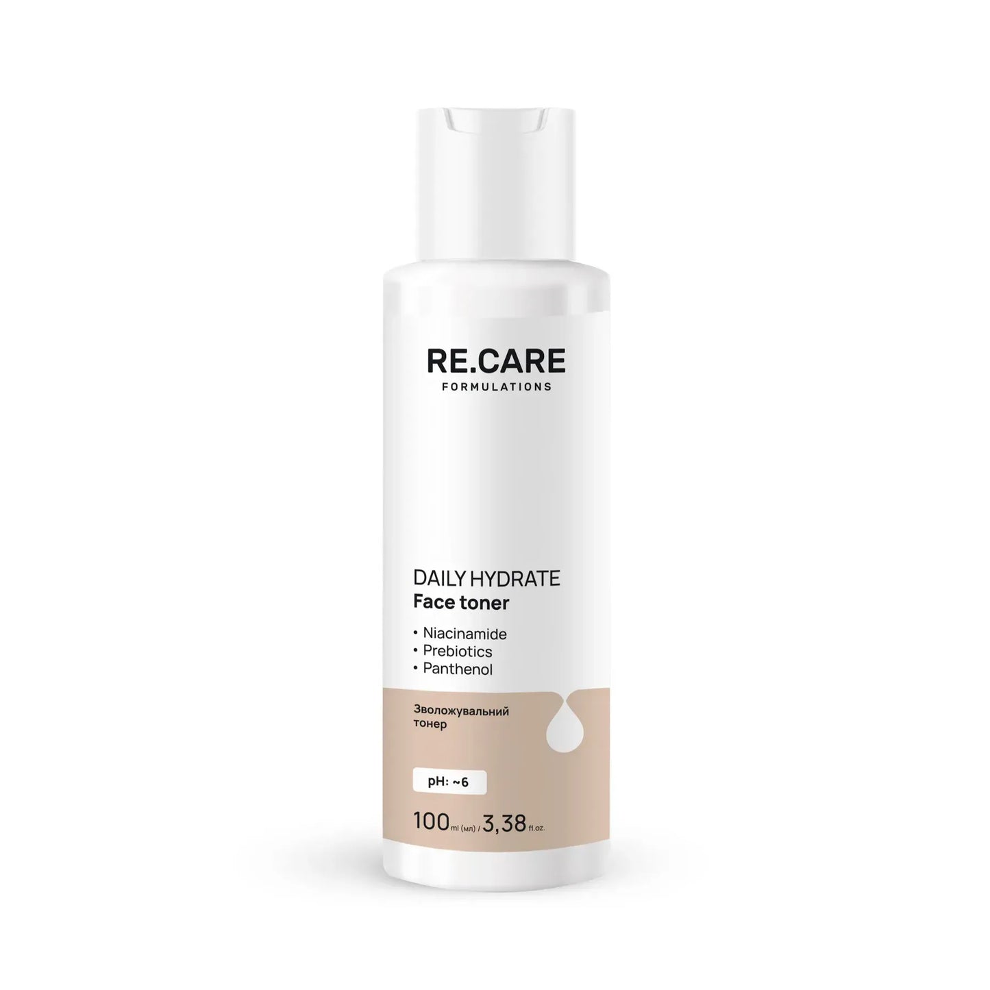 Зволожувальний тонер Daily Hydrate Face Toner RE.CARE